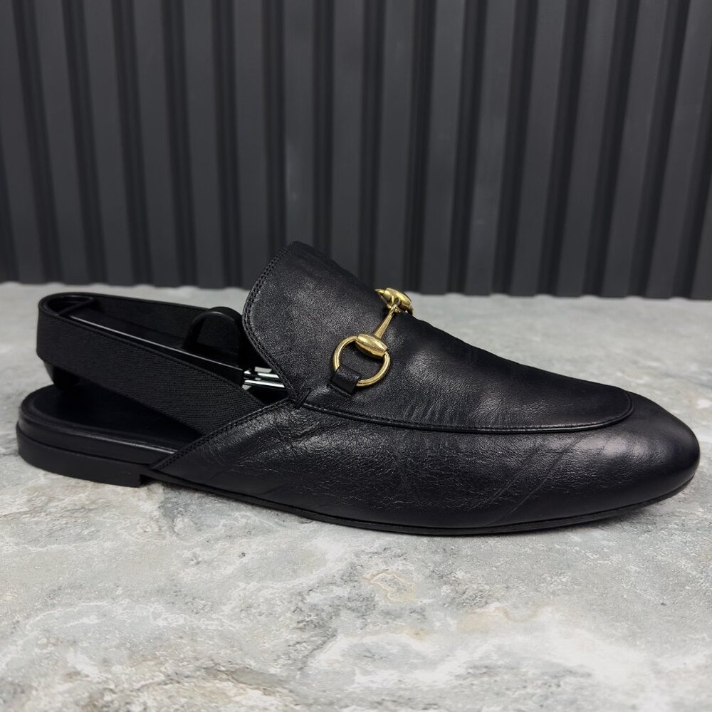 GUCCI Horsebit Jordaan Mule Black Leather - Picture 12 of 16